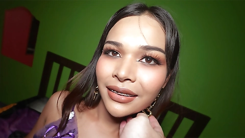 Milfa and asian milf gets fucked by two men