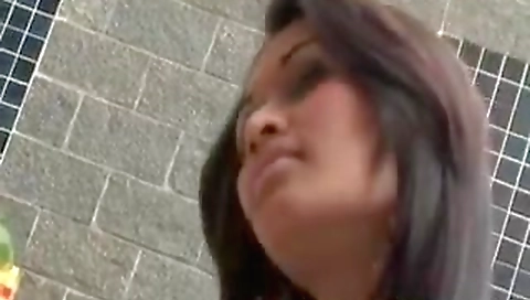 Cute teeny takes a creampie and cock